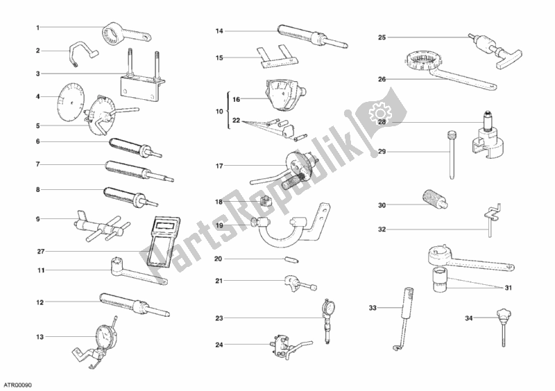 All parts for the Workshop Service Tools, Engine of the Ducati Monster 620 Dark 2005